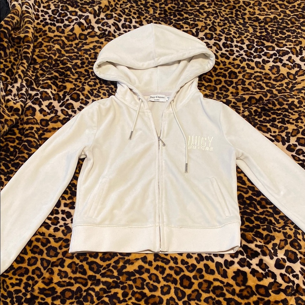 Juicy Couture Cream Hoodie zip jacket